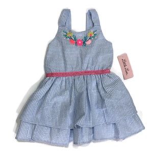 NWT Little Lass | Sparkled Seersucker Dress
